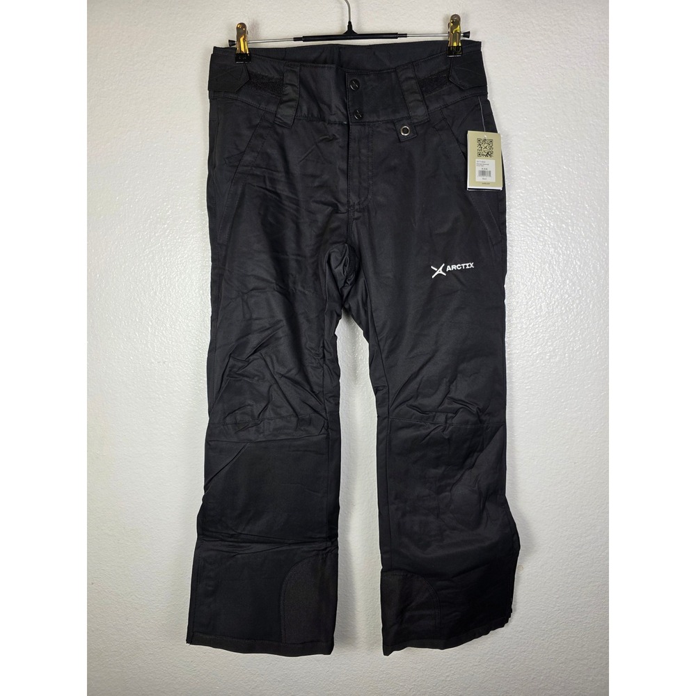 Arctix Womens Essential Snow Pants Black Insulated Winter Ski Bibs Size S